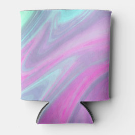 Roze Blauw Groen Waterverf Abstracte Kunst Blikjeskoeler