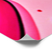 Roze Blauw Hart Patroon Poster (Hoek)