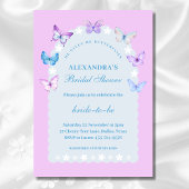 Roze Blauw Hij geeft me vlinders Vrijgezellenfeest Kaart