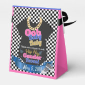 Roze & Blauw | Hip Hop Geslacht onthullen Tent Fav Bedankdoosjes (Achterkant)