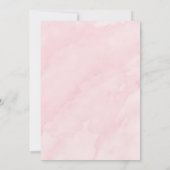 Roze blauw-ijs-Vrijgezellenfeest met klonen uitnod Kaart (Achterkant)