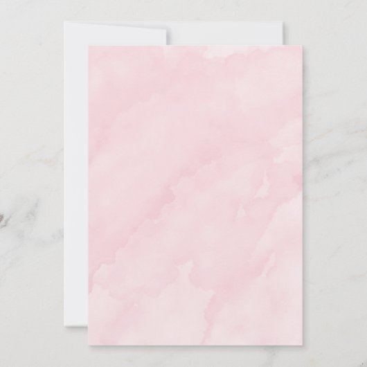 Roze blauw-ijs-Vrijgezellenfeest met klonen uitnod Kaart (Achterkant)