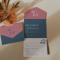 Roze & Blauw Katoen Snoep Bruiloft |