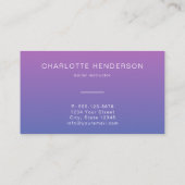 Roze Blauw Logo Silhouette Dance School Academy Visitekaartje (Achterkant)