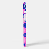 Roze Blauw Marine Geometrisch patroon Case-Mate iPhone Case (Achterkant / Links)