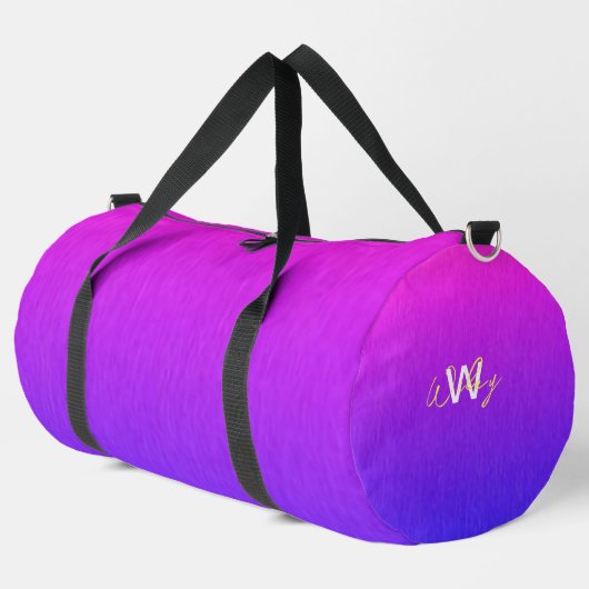Roze blauw minimalistische business Duffle Bag Plunjezak (Linkerhoek)
