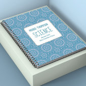 Roze Blauw Modern Gepersonaliseerd Notitieboek