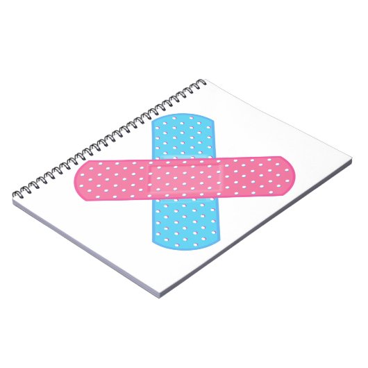 roze blauw notitieboek (Linkerzijde)