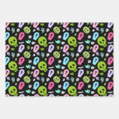 Roze blauw of Paarse set van 3-ghost omslagpapier Inpakpapier Vel (Voorkant 3)