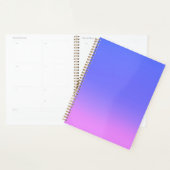 Roze Blauw ombre maanlicht Double Stripe Planner (Display)