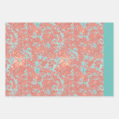 roze blauw omwikkelen inpakpapier vel (Voorkant 2)