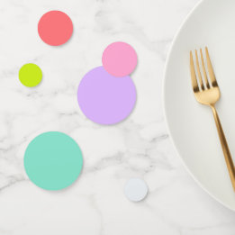 Roze, Blauw, Paars, Groen, Geel Pastelkleurig Confetti