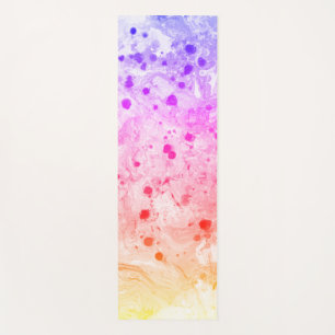 Roze Blauw Paars Groen Modern Kleurrijk Abstract Yogamat