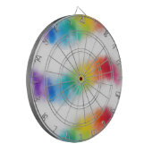 Roze Blauw Paars Groen Trendy Sjabloon Modern Dartbord (Voorkant Links)