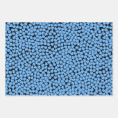 Roze Blauw Paarse hartenpatroon Inpakpapier Vel (Voorkant 2)