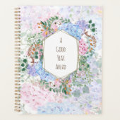 roze blauw paarse hortensia arrangement pattern planner (Voorkant)