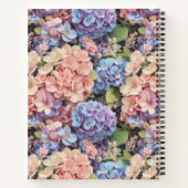 Roze, blauw & paarse hortensia's Wedding Planner Notitieboek (Achterkant)