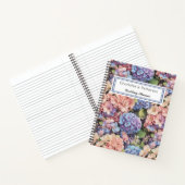 Roze, blauw & paarse hortensia's Wedding Planner Notitieboek (Binnen)