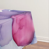 Roze Blauw Paarse Watercolo Fusion splash art Tafelkleed (Voorbeeld)