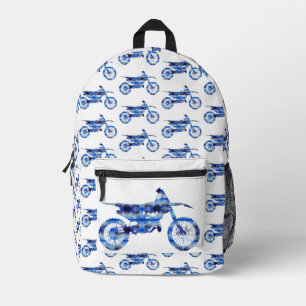 Roze Blauw Paarse Waterverf verf Fusion splash ar Bedrukte Rugzak