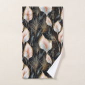 Roze & Blauw Pampas Gras Glitter Bad Handdoek (Handdoek)