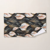 Roze & Blauw Pampas Gras Glitter Bad Handdoek (Handdoek)