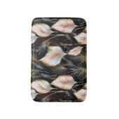 Roze & Blauw Pampas Gras Glitter Badmat (Voorkant Verticaal)