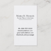 *~ Roze Blauw. Reiki Master Practitioner Symbool Visitekaartje (Achterkant)