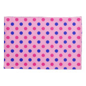 Roze Blauw Roze Stippenpatroon Kussensloop (Achterkant)