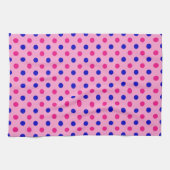 Roze Blauw Roze Stippenpatroon Theedoek (Horizontaal)