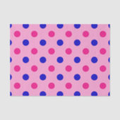 Roze Blauw Roze Stippenpatroon Tissuepapier (Voorkant)