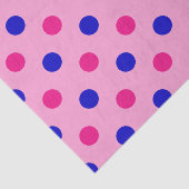 Roze Blauw Roze Stippenpatroon Tissuepapier (Detail)