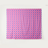 Roze Blauw Roze Stippenpatroon Wandkleed (Voorkant (horizontaal))
