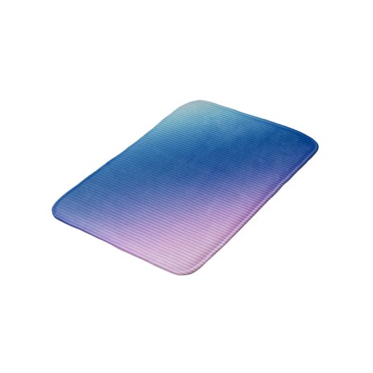 Roze blauw, roze, strepen, ombre, roze gradiënt badmat (Gekanteld)