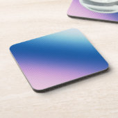 Roze blauw, roze, strepen, ombre, roze gradiënt bier onderzetter (Linkerzijde)