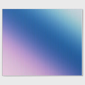 Roze blauw, roze, strepen, ombre, roze gradiënt cadeaupapier (Vlak)