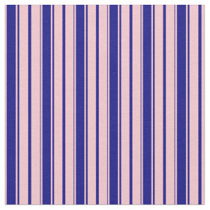 Roze & blauw Stripes/lijnpatroon Stof
