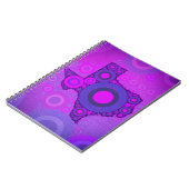 Roze Blauw Texas Mozaïek Notitieboek (Linkerzijde)