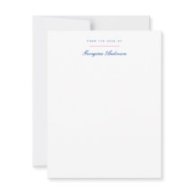 Roze Blauw Vaas Persoonlijk briefpapier