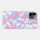 Roze Blauw Wit Camo Abstract Case-Mate iPhone Case (Achterkant (horizontaal))