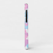 Roze Blauw Wit Camo Abstract Case-Mate iPhone Case (Achterkant/links)