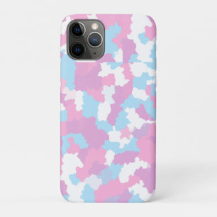 Roze Blauw Wit Camo Abstract Case-Mate iPhone Case