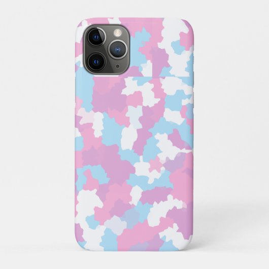 Roze Blauw Wit Camo Abstract Case-Mate iPhone Case (Achterkant)