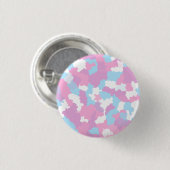 Roze Blauw Wit Camo Abstract Ronde Button 3,2 Cm (Voorkant /achterkant)