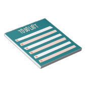 Roze Blauw Wit Eenvoudig om checklist te doen Notitieblok (Schuin)