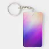 Roze Blauw Witte Abstract Sleutelhanger (Voorkant)