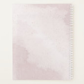 roze blauw witte bloemige groene wedding planner (Achterkant)