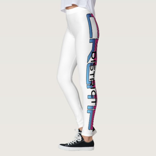 ROZE/BLAUW - WITTE LEGGINGS (Links)