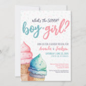Roze Blauw Zomer Geslacht onthullen Kaart (Voorkant)