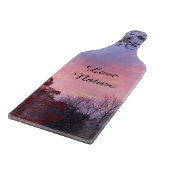  Roze Blauw Zonsondergang Snijplank (Hoek)